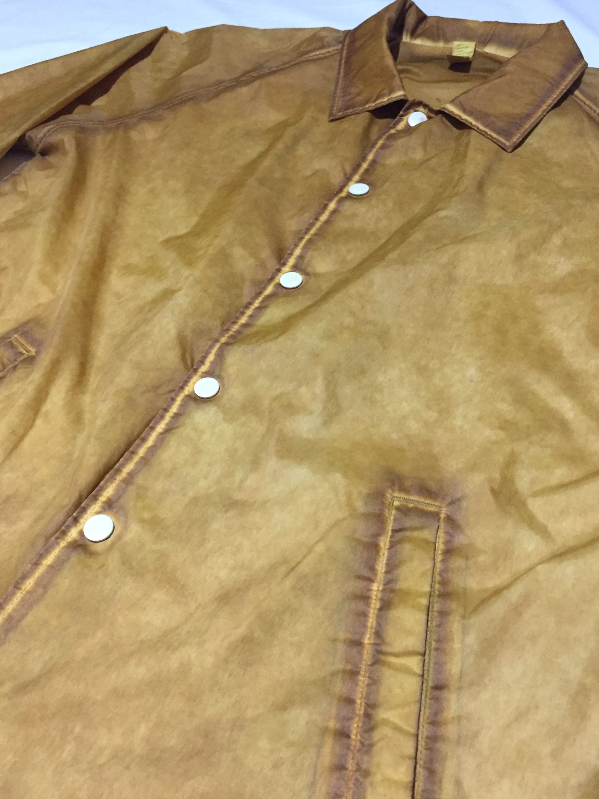 BEIMAR oil wash coaches JKT yellow ビーマー コーチジャケット