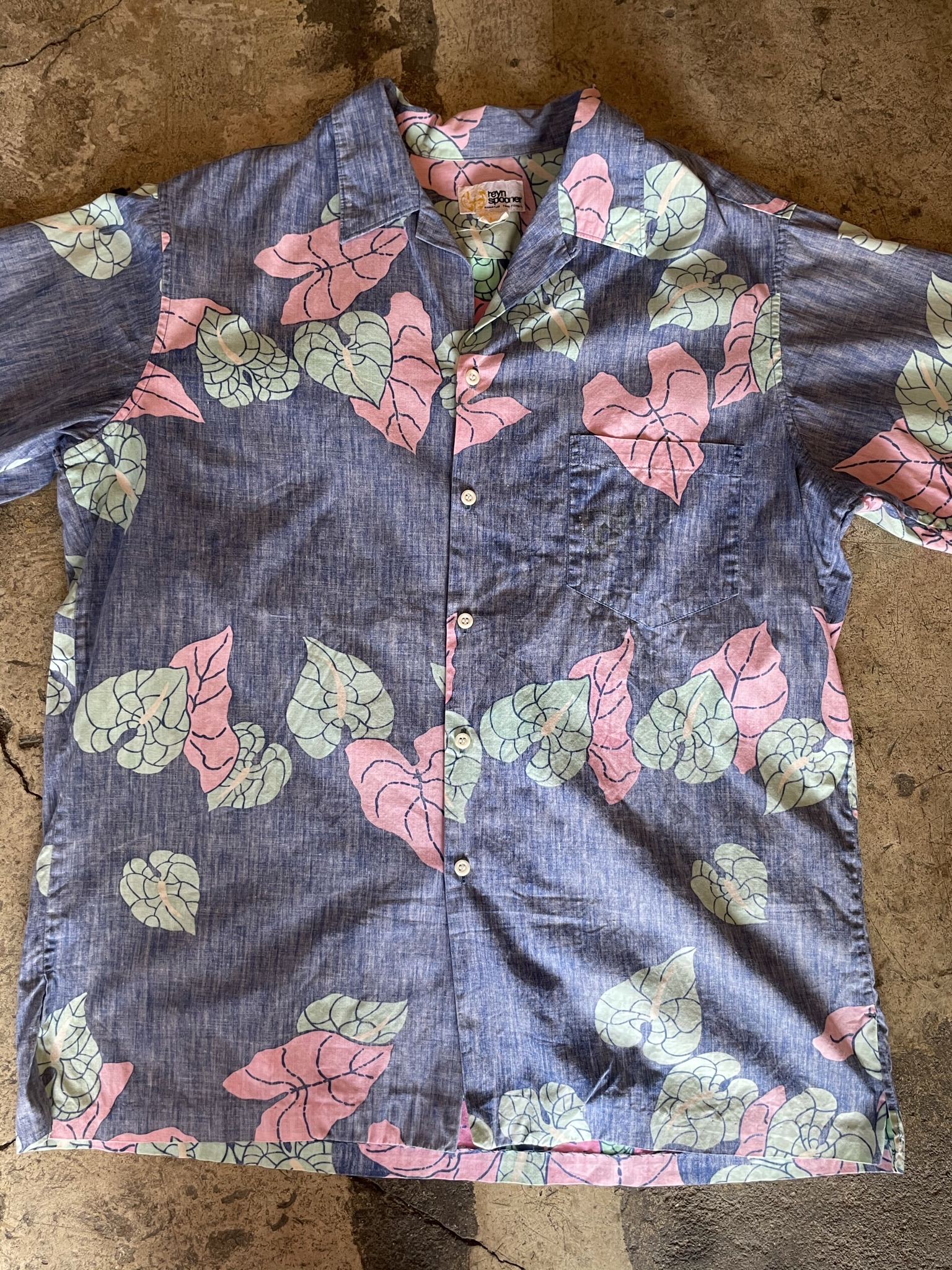 70~80’s Reyn Spooner aloha shirt レインスプーナー アロハシャツ 古着 us古着 アメカジ ヴィンテージアロハ