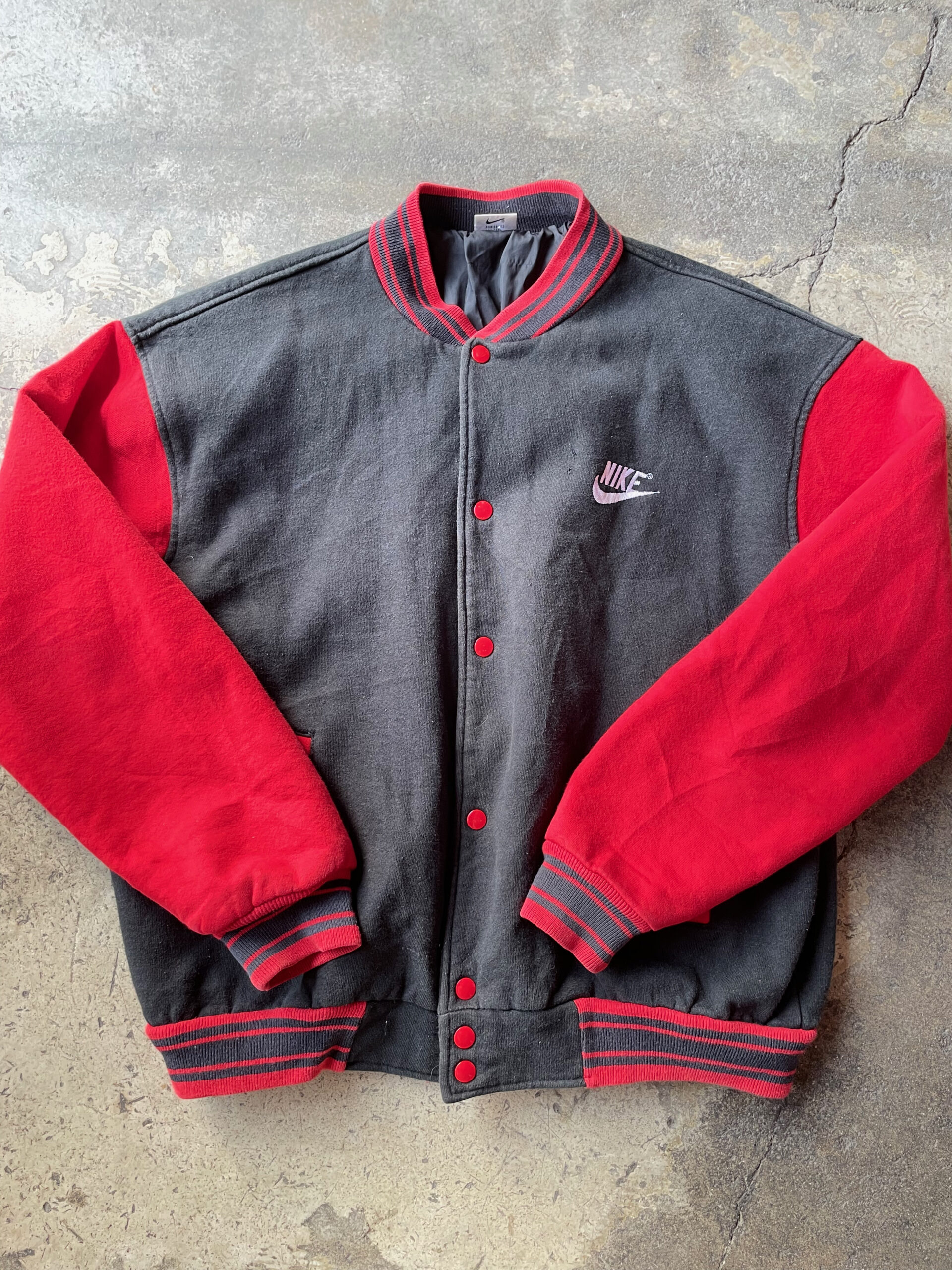 90's Nike Button snap JKT 古着 us古着 アメカジ ナイキ スタジャン