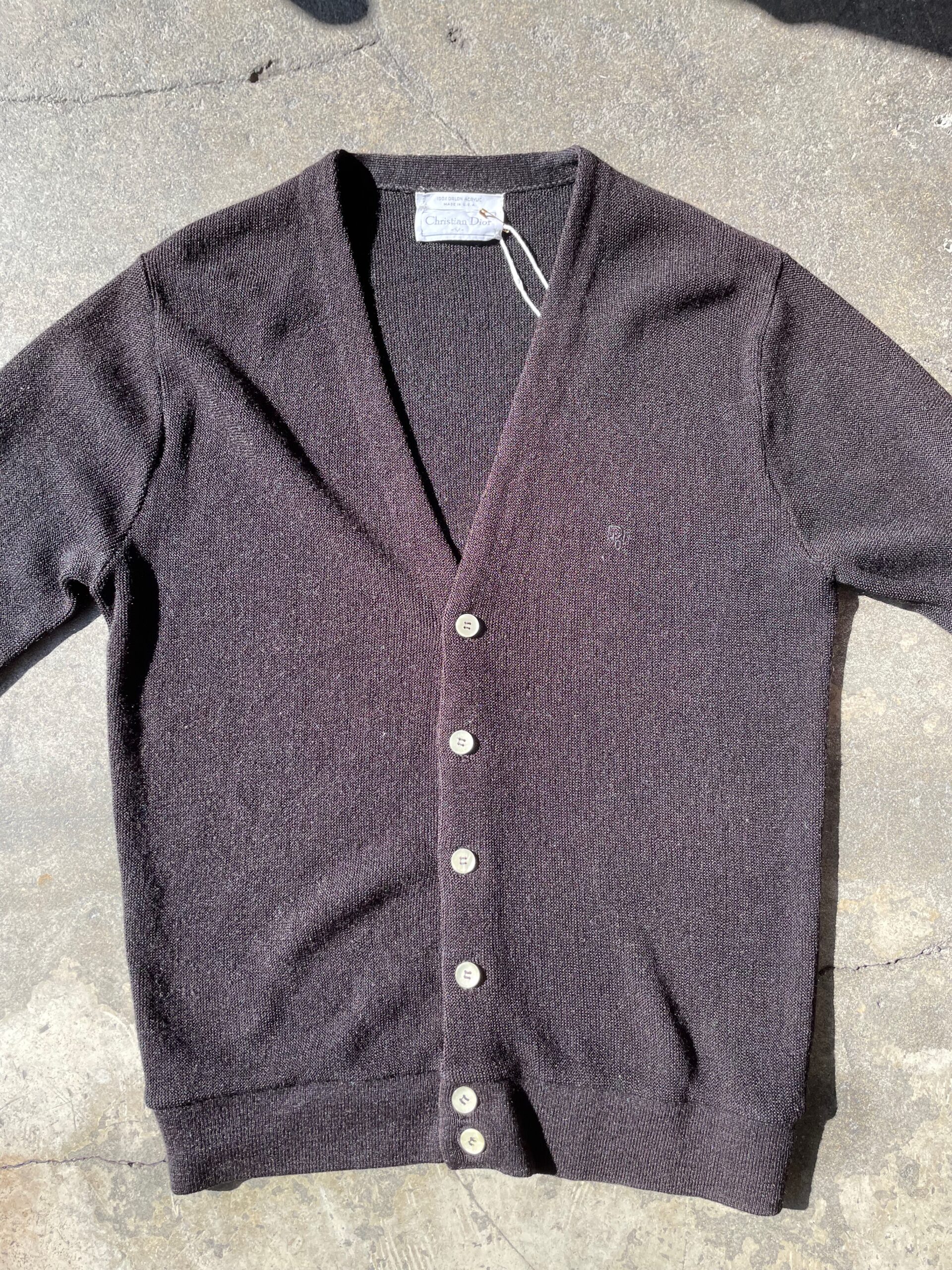 80's Christian Dior Acrylic Cardigan 古着 us古着 アメカジ ...